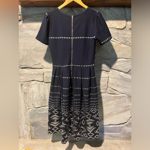 Elegant Navy and Silver LuLaRue Amelia Dress, medium - Picture 4 of 4